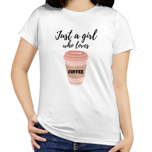 Kaos Kaos Wanita Lengan Pendek - Just A Girl Who Loves 