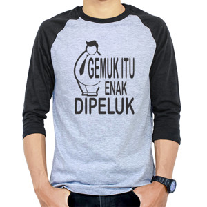 Kaos Raglan Gemuk