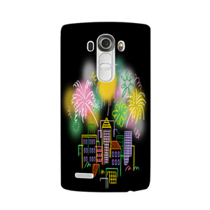 Pemandangan kota kembang api Casing HP