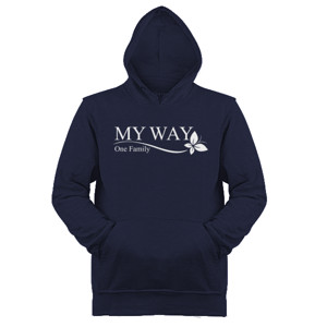 Jaket Hoodie Kaos My Way White Logo