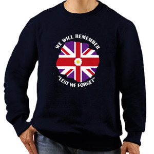 Jaket Sweater United Kingdom Flag We Will Remember  3