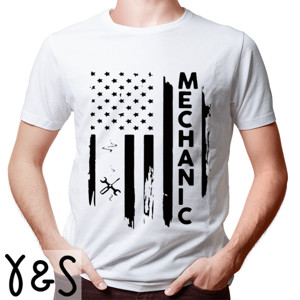 Kaos Mechanic American Flag - 2
