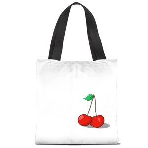 Tas Tote Fullprint sweet cerry