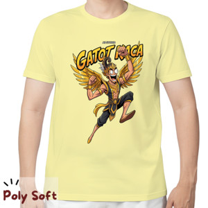 Kaos Kaos Gatotkaca Poly Soft Yellow Hero