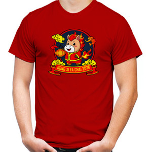 Kaos Cute Fire Horse Lunar New Year