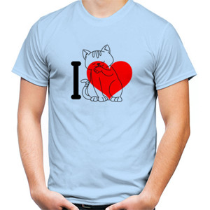 Kaos I Love Cat