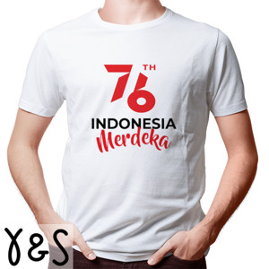 Kaos 76th Indonesia merdeka