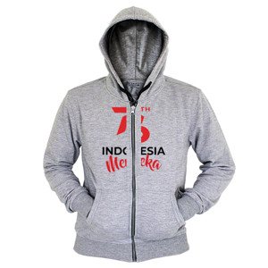 Hoodie Zipper 76th Indonesia merdeka