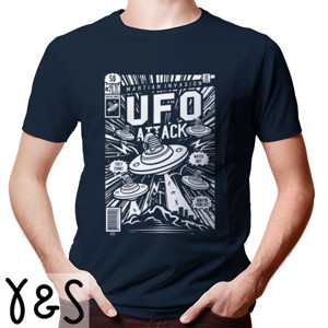 Kaos Y&S UFO Attack Graphic Tee