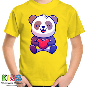 Kaos Love Panda T Shirt for Kids - Kaos Love Panda Anak
