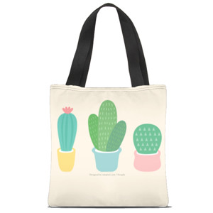 Tas Tote Fullprint Cactus illustration