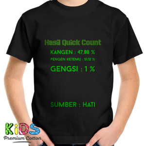 Kaos Hasil Quick Count Hati