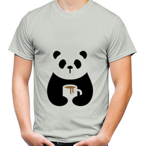 Kaos Panda Suka Kopi