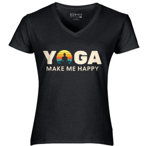 Kaos YOGA MAKE ME HAPPY