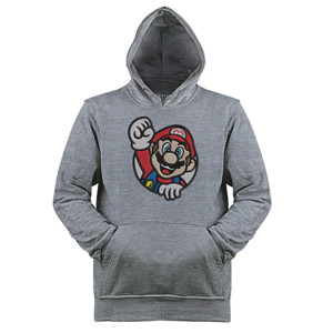 Jaket Hoodie Mario Bordir