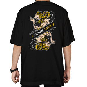 Kaos Oversize Clothudio - Culture Shock Tees (Dark)