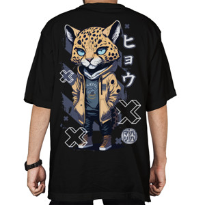 Kaos Oversize Leopard - Streetwear Style
