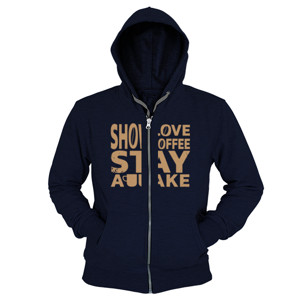Hoodie Zipper Show Love - Show Coffee 