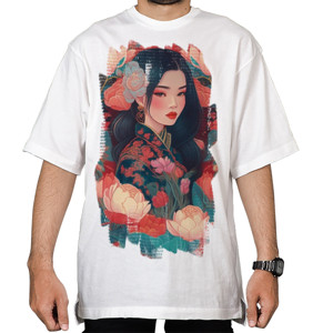 Kaos Oversize Retro Batik Java - Kaos Wanita Batik Retro Keren