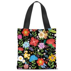 Tas Tote Fullprint Pattern floral/ pattern bunga
