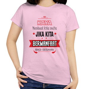 Kaos Kaya yang bermanfaat 