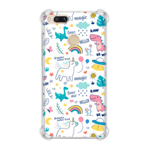 Casing HP Dinosaurus dan unicorn