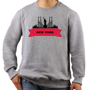 Jaket Sweater New York Silhouette 2