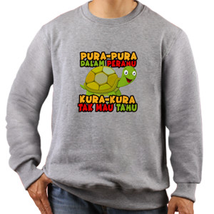 Jaket Sweater Kura-kura tak mau tahu
