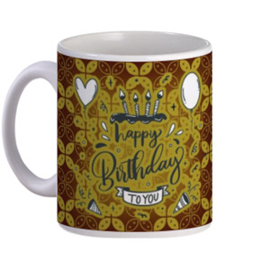Mug Batik Happy Birthday