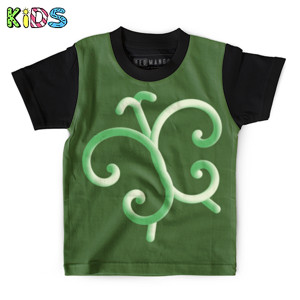 Kaos Anak Full-Print Kupu-Kupu Abstrak 3D (3D Abstract Butterfly)