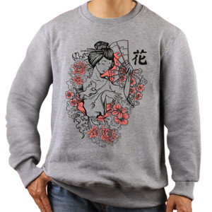 Jaket Sweater Geisha Jepang