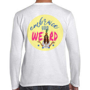 Kaos Embrace Your Weird, 2nanas yellow (hanya belakang)