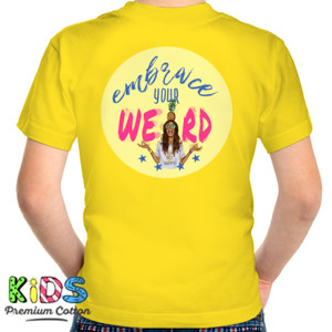 Kaos Embrace Your Weird, 2nanas yellow (hanya belakang)