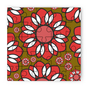 Puzzle Bunga Merah (Red Flower)