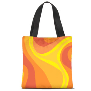 Tas Tote Fullprint Tas motif abstrak