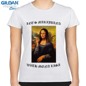 Kaos LETS MARIJUANA WITH MONA LISA