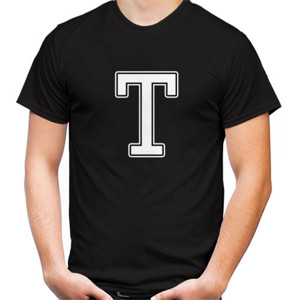 Kaos Kaos Hitam Huruf T Keren