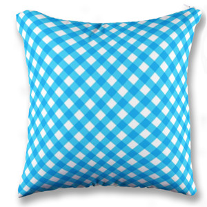 Bantal Gingham Blue