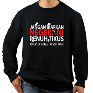 Jaket Sweater Kaos Anti Korupsi