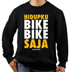 Jaket Sweater  Kaos Sepedah - Bike Saja (CLBKE09) 