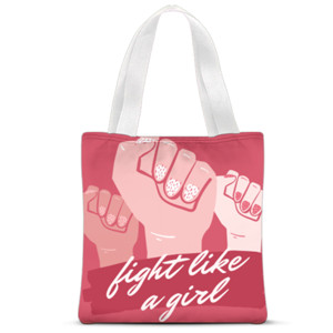 Tas Tote Fullprint fight like a girl