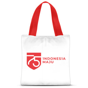 Tas Tote Fullprint HUT RI 75 INDONESIA MAJU