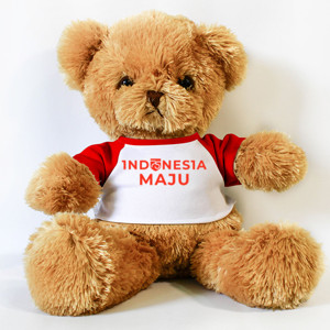 Boneka Beruang Kemerdekaan Indonesia Maju 75
