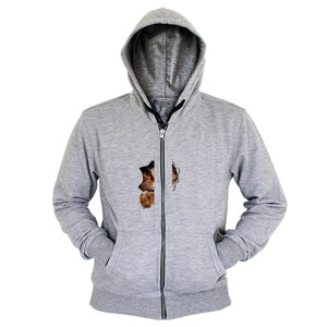 Hoodie Zipper Kucing 3D