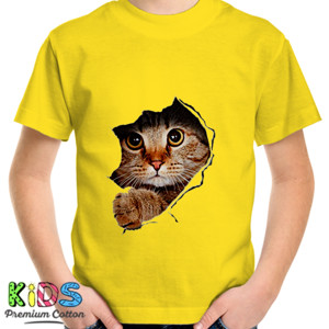 Kaos Kucing 3D