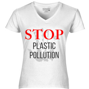 Kaos STOP POLUSI PLASTIK