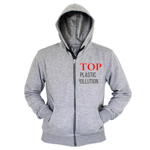 Hoodie Zipper STOP POLUSI PLASTIK