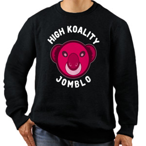 Jaket Sweater High Koality Jomblo Koala Merah Pink