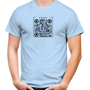 Kaos Kaos QR CODE (Maaf anda kena prank) Bisa custom