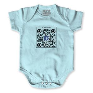 Baby Jumper Kaos QR CODE (Maaf anda kena prank) Bisa custom